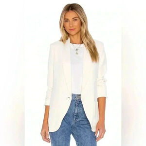 Amanda Uprichard - shawl collar blazer (ivory)